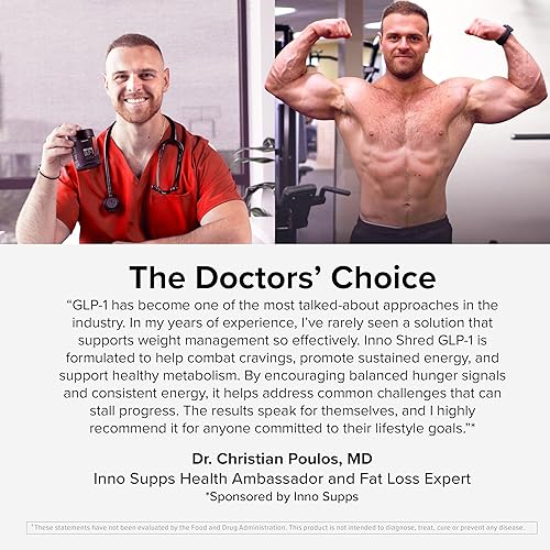 Miniatura 8 de Inno Supps Inno Shred GLP-1  Soporte Termogénico + Apoyo del Apetito + Energía*  Berberina + Cromo  60 Cápsulas. 30 porciones.