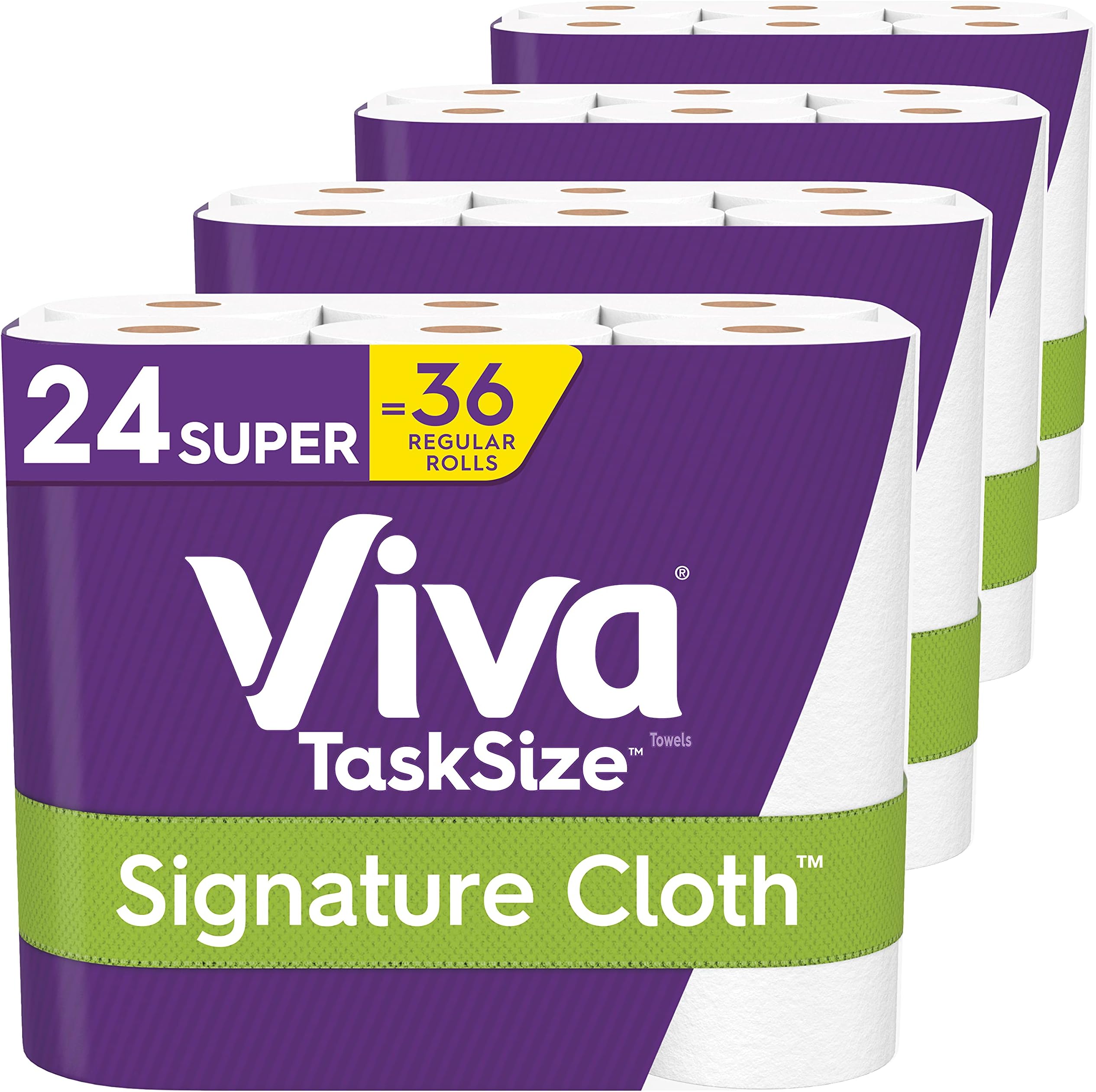 VivaSignature Cloth Paper Towels, Task Size - 6 Count (Pack of 4)The Forest Stewardship Council