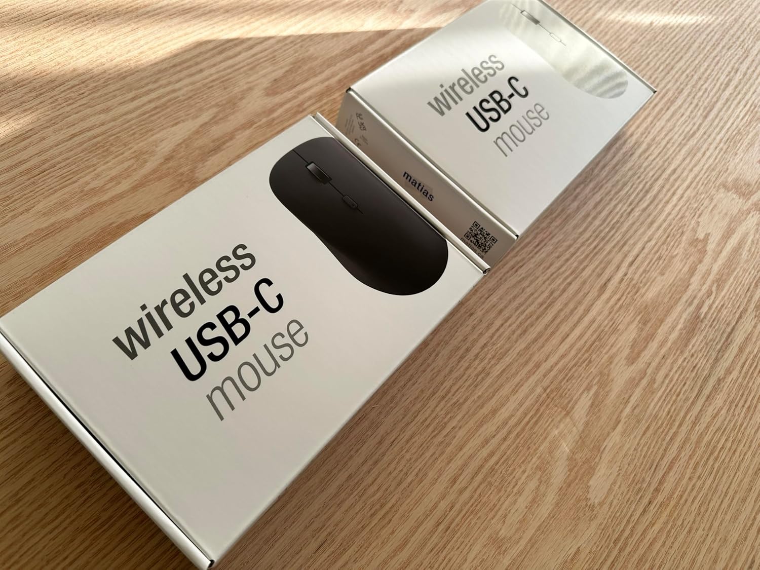 Matias Wireless USB-C Mouse - Comfortable and Compact Design, Optical Sensor, Bluetooth Connectivity, AA Battery Powered, World's Smallest USB-C Receiver - Compatible with All Computers