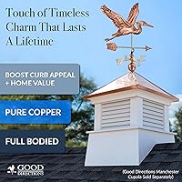 Vista 6 de Good Directions Garza Azul con Flecha Veleta - Cobre Puro