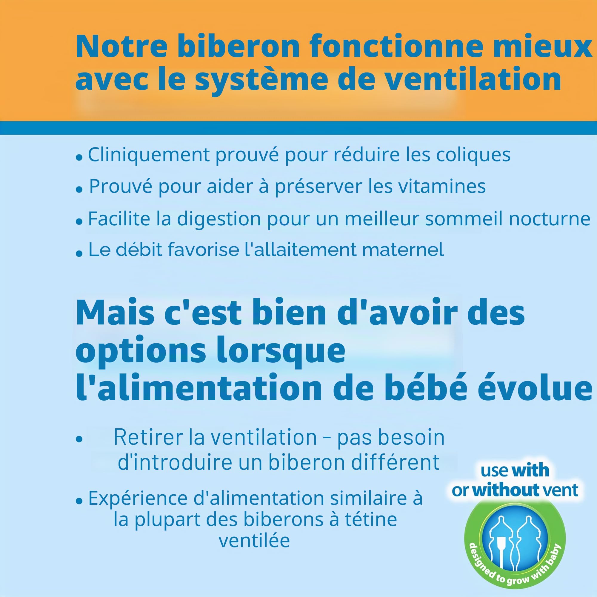Dr Brown's Options+ Lot de 4 biberons anti-coliques, 270 ml