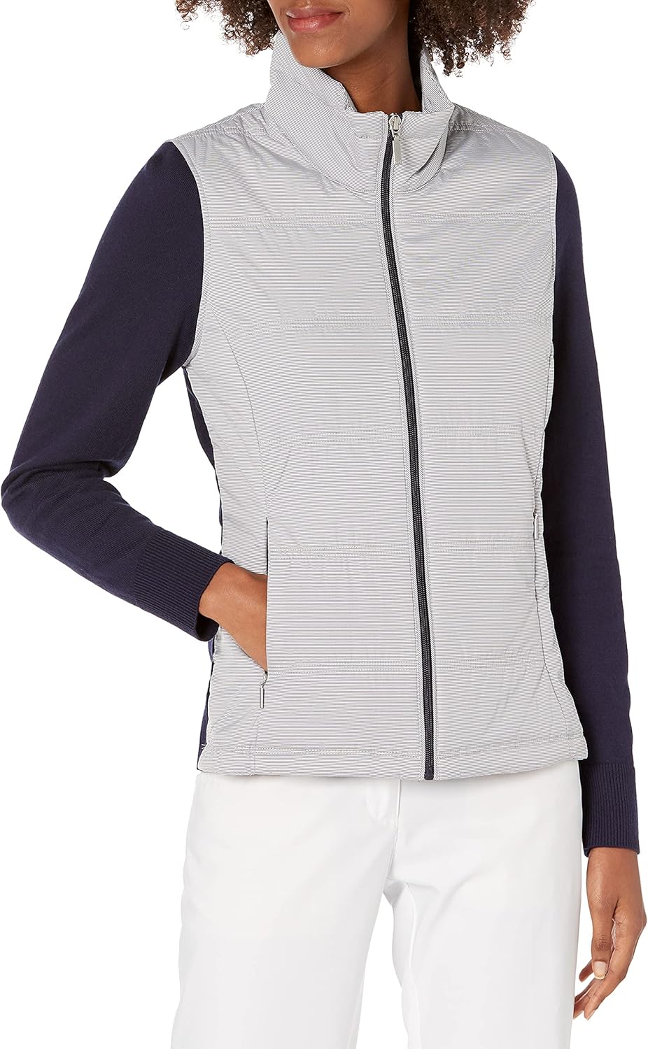 Cutter & Buck Women's CB Weathertec Cora Quilted Sweater Jacket