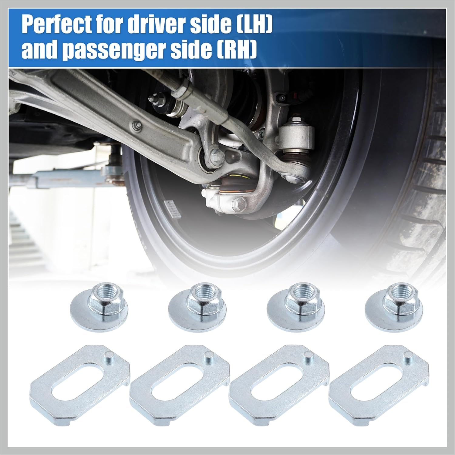 2 Set Front Alignment Camber Caster Adjusting Bolt Kit for Ford Expedition 2007-2016 for Ford F150 2004-2016 Wheel Alignment Replacement Car Parts