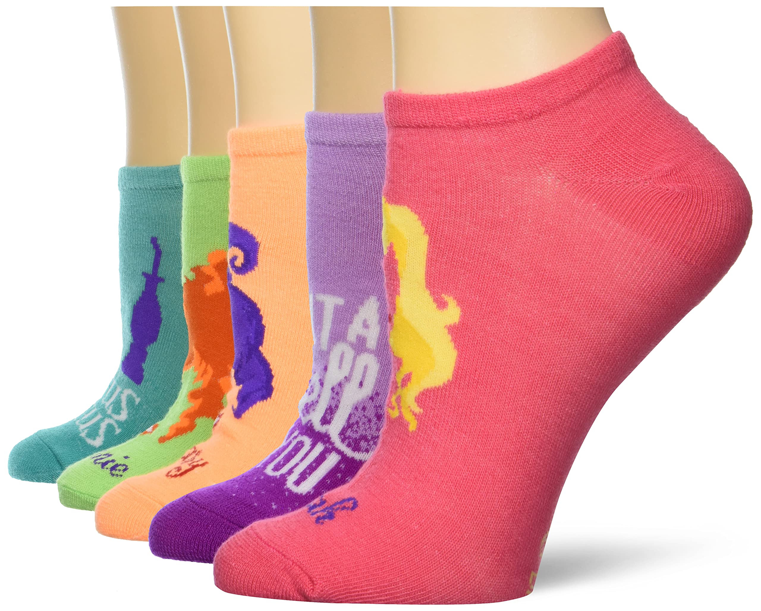Disney Women's Hocus Pocus 5 Pack No Show Socks