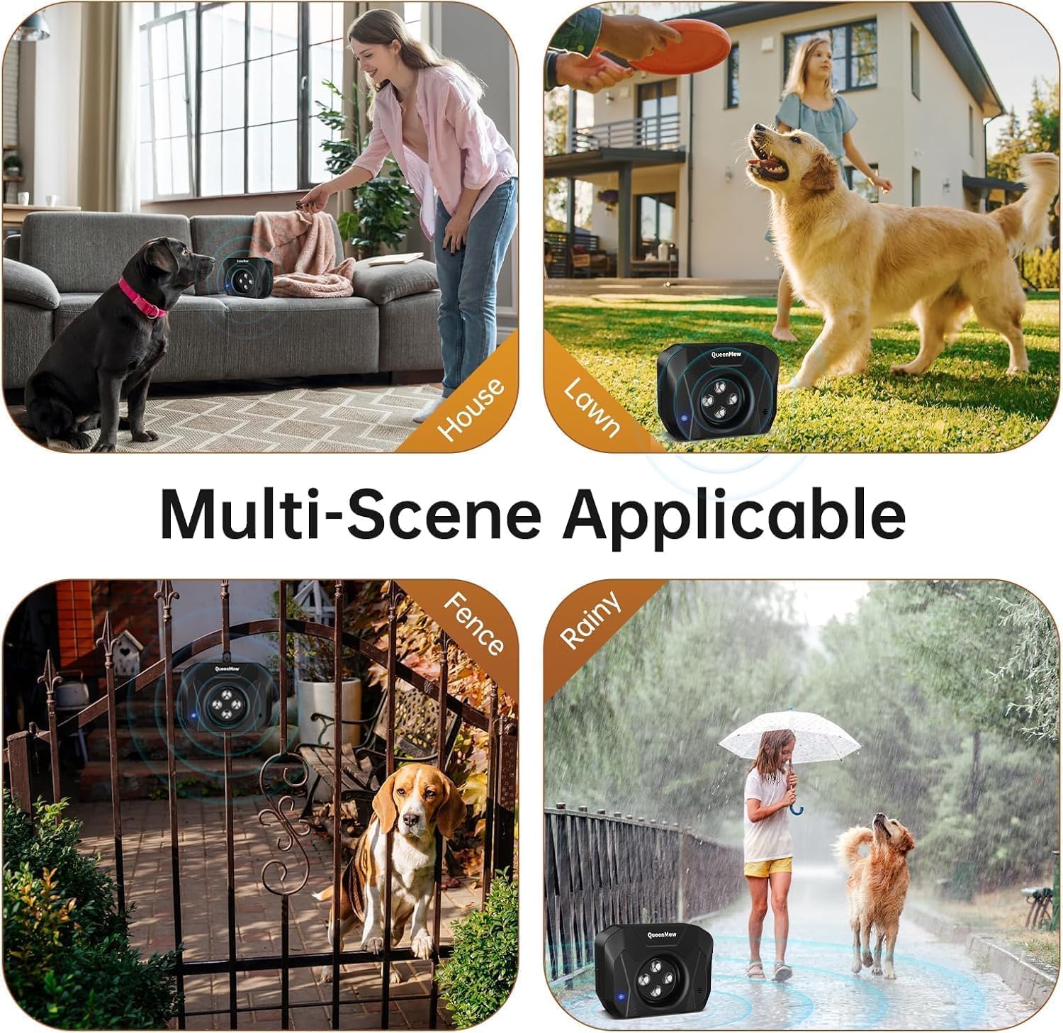 Anti Barking Device, Bark Control Device, Dog Barking Deterrent with 3 Adjustable Level Sonic Bark Up Dog Training Tools to 33 Ft Range Safe for Dogs and Human - Image 4