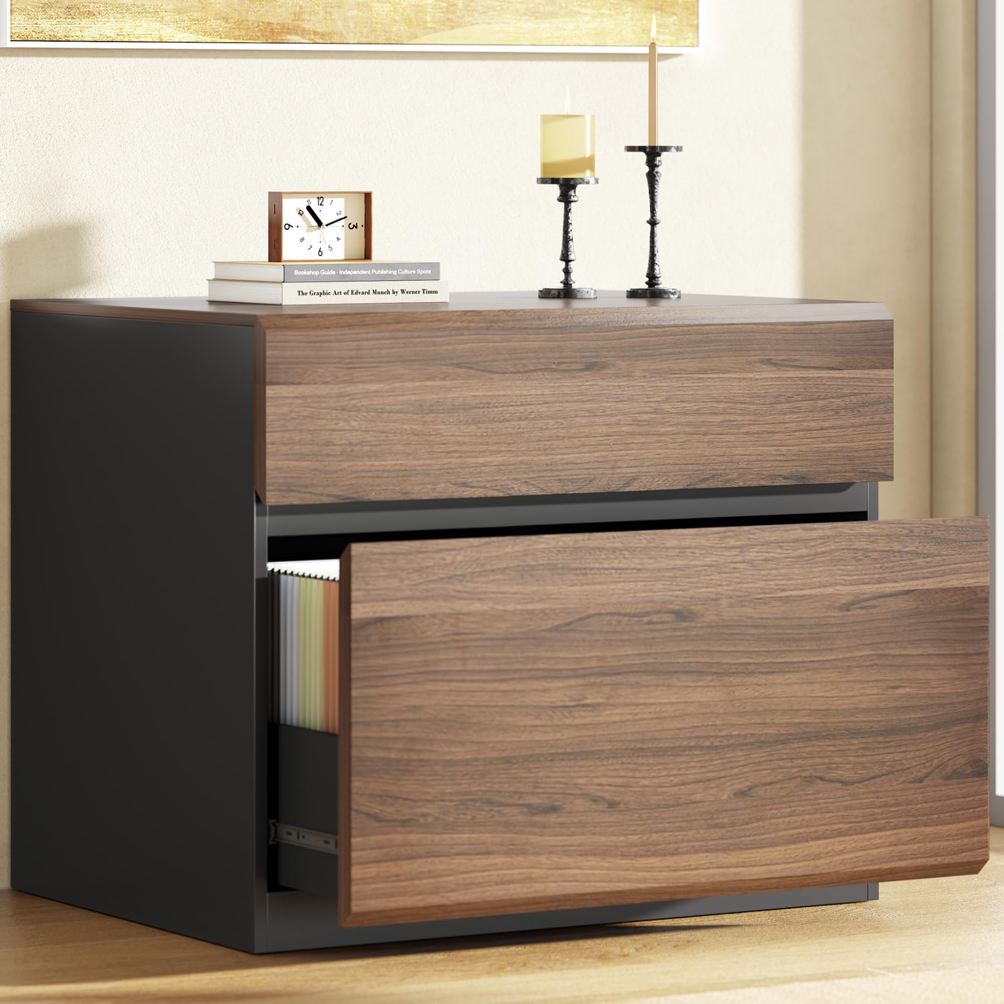 ModernMate 2 Drawer Lateral File Cabinet for Home Office, 31.5W*23H