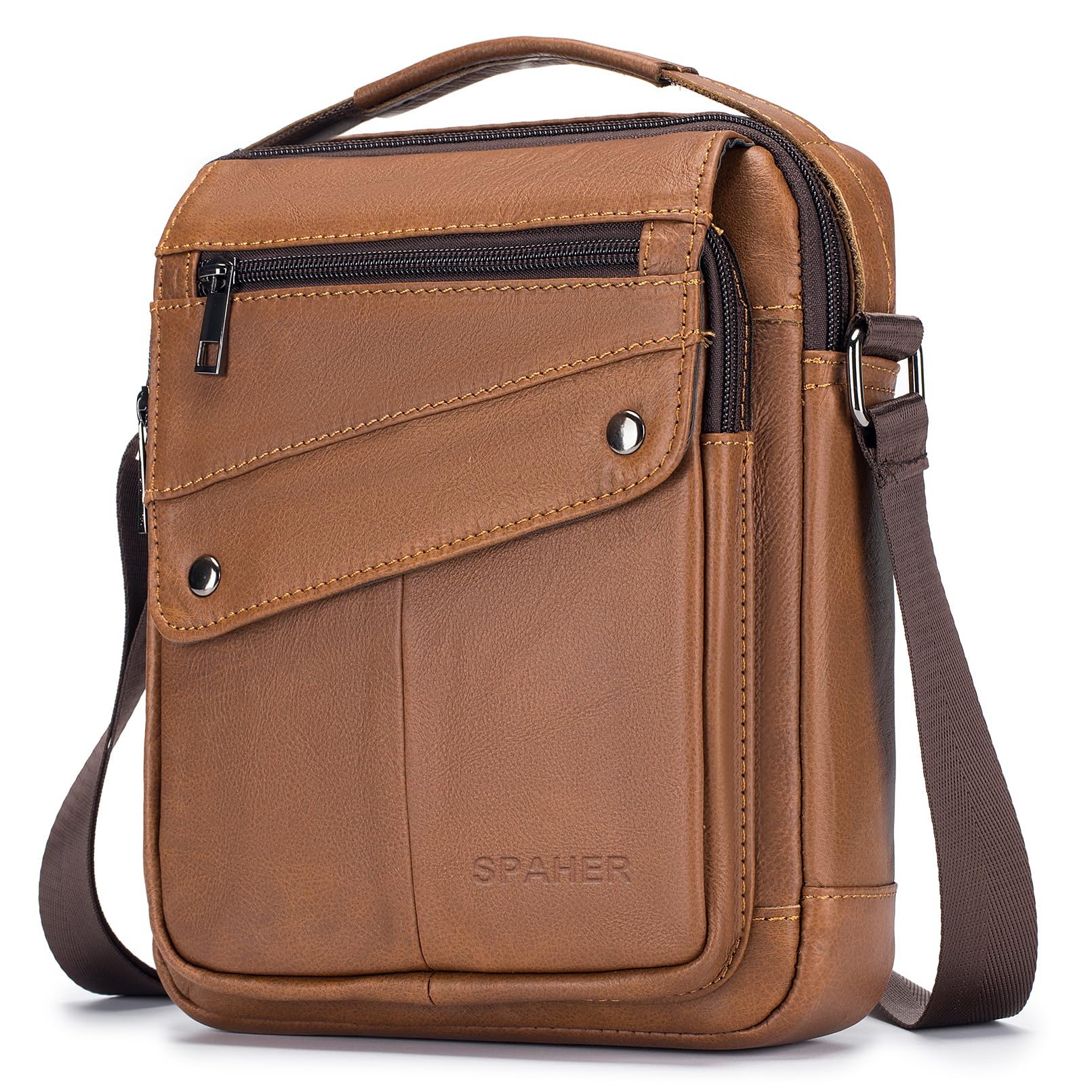 SPAHER Herren B357 Herren-Umhängetasche