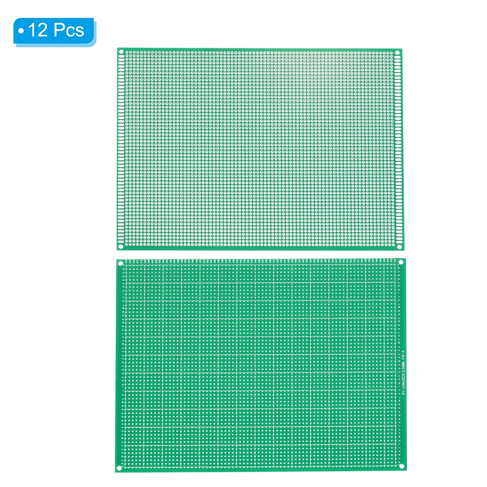 PATIKIL 12 Pezzi Scheda Circuito PCB 6" x 7.9" Schede Prototipo Verde