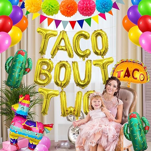 Miniatura 7 de Taco Bout - Cartel de dos globos para decoración de fiesta de cumpleaños de dos cumpleaños, fiesta de taco, fiesta mexicana, dos cumpleaños,