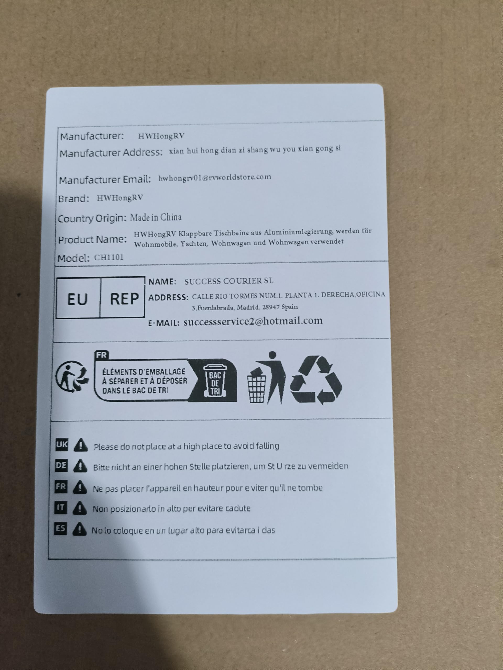 Klappbare Tischbeine aus Aluminiumlegierung, werden für Wohnmobile, Yachten, Wohnwagen und Wohnwagen verwendet. (Schwarz)