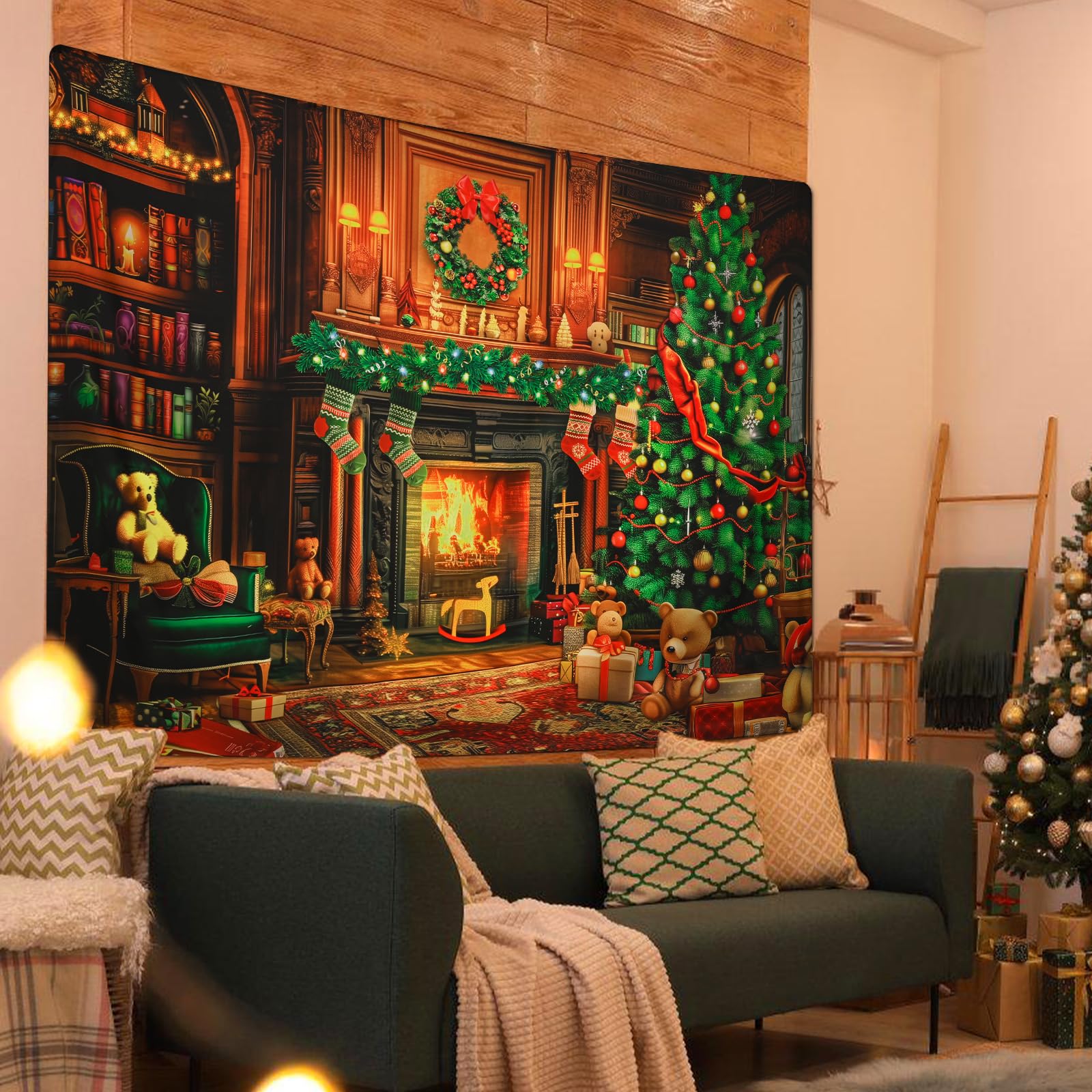 ABAKUHAUS Natale Arazzo, Albero di Inverno nevoso, Tessitura