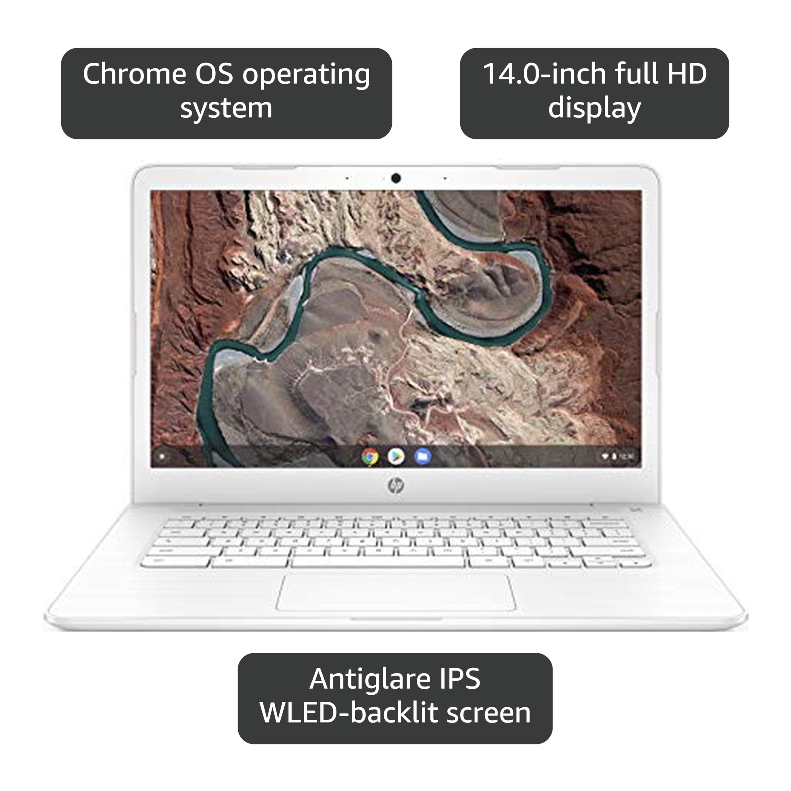 Amazon.com: HP Chromebook 14-inch Laptop with 180-Degree Hinge