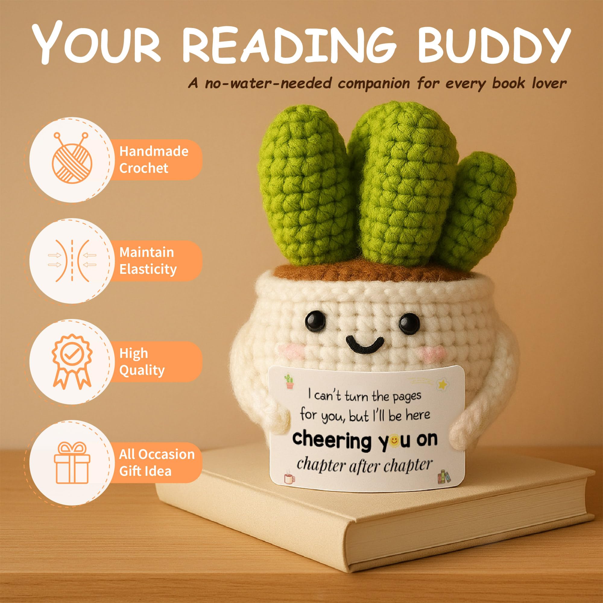 MHSMHL Book Lovers Gifts for Women, Gifts for Book Lovers Women, Bookish Gift for Readers, Reading Accessories Gift for Reading Club Present for Christmas Birthday White Elephant Secret Santa
