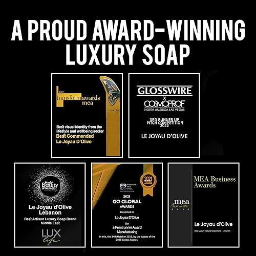 Miniatura 7 de LE JOYAU D'OLIVE Jabón artesanal hecho a mano, limpiador 100% natural, JASMINE ALLURE, curado naturalmente durante 5 meses largos, jabón de baño