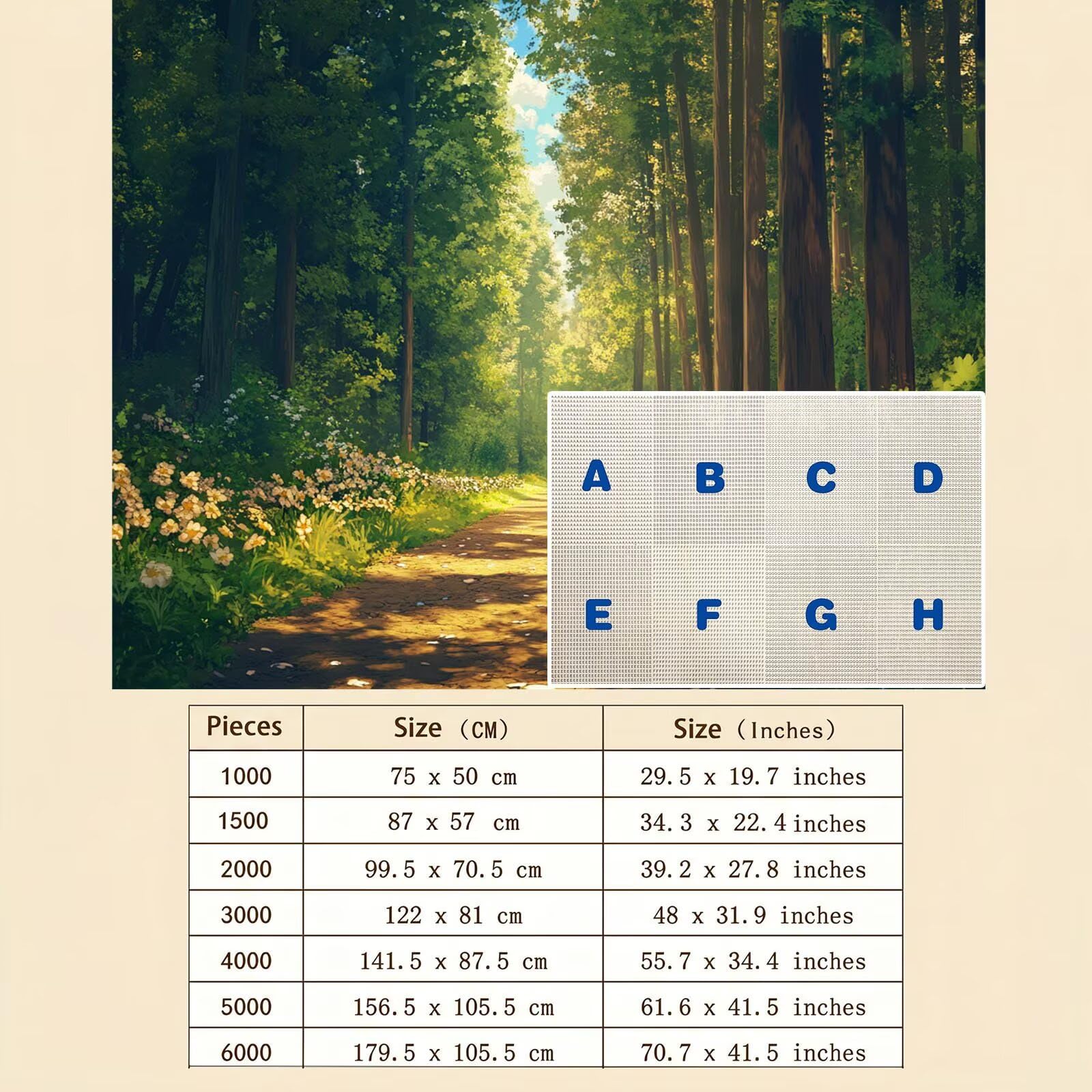 Puzzle 6000 Pezzi Classici, Puzzle fumetti foresta-3 179 x 105 cm, Gioco Educativo e Antistress in Legno con Poster Incluso, Ttività DIY per Famiglia,Regalo per Appassionati, Decor Parete Casa, f0-676