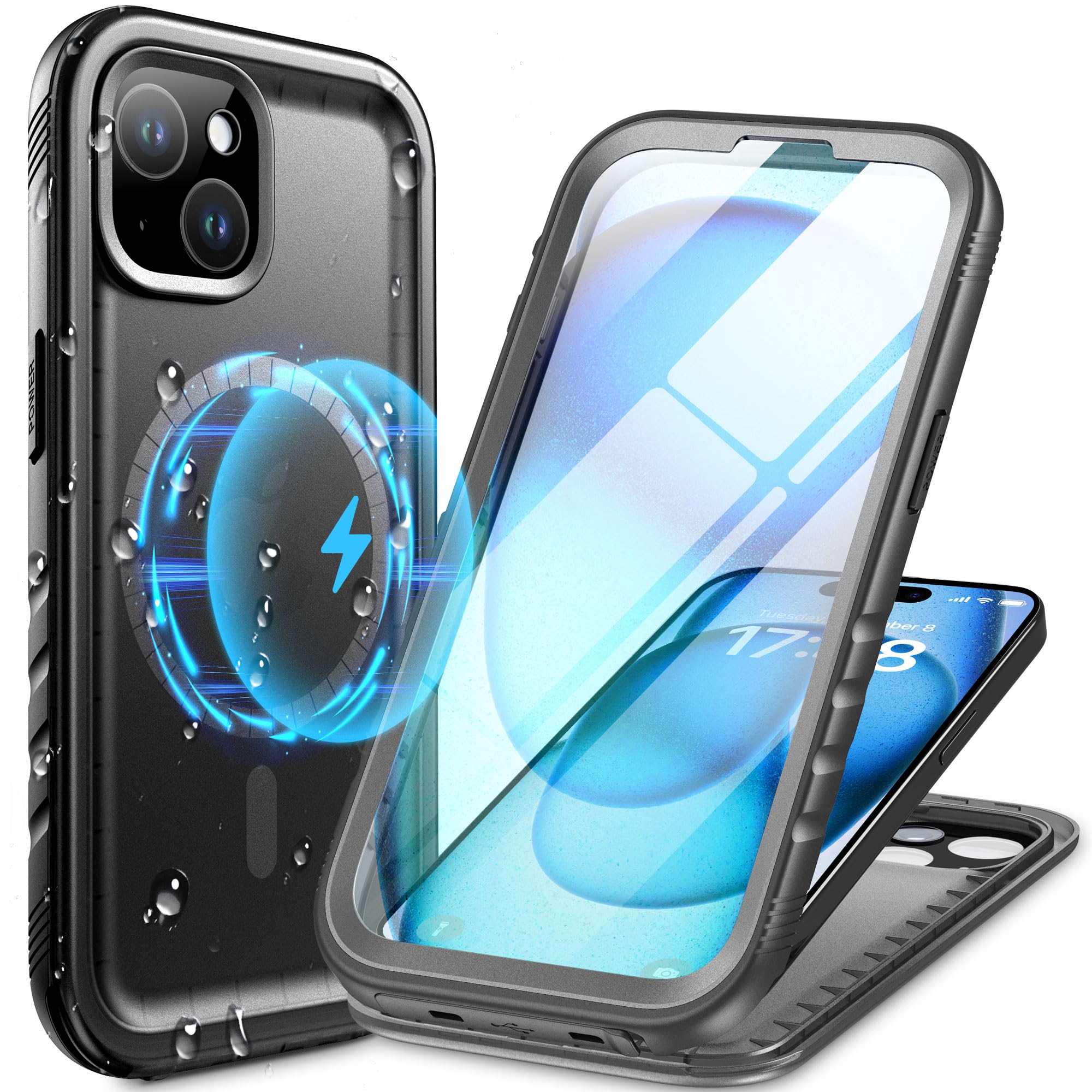 Cozycase for iPhone 14 Case Waterproof for MagSafe