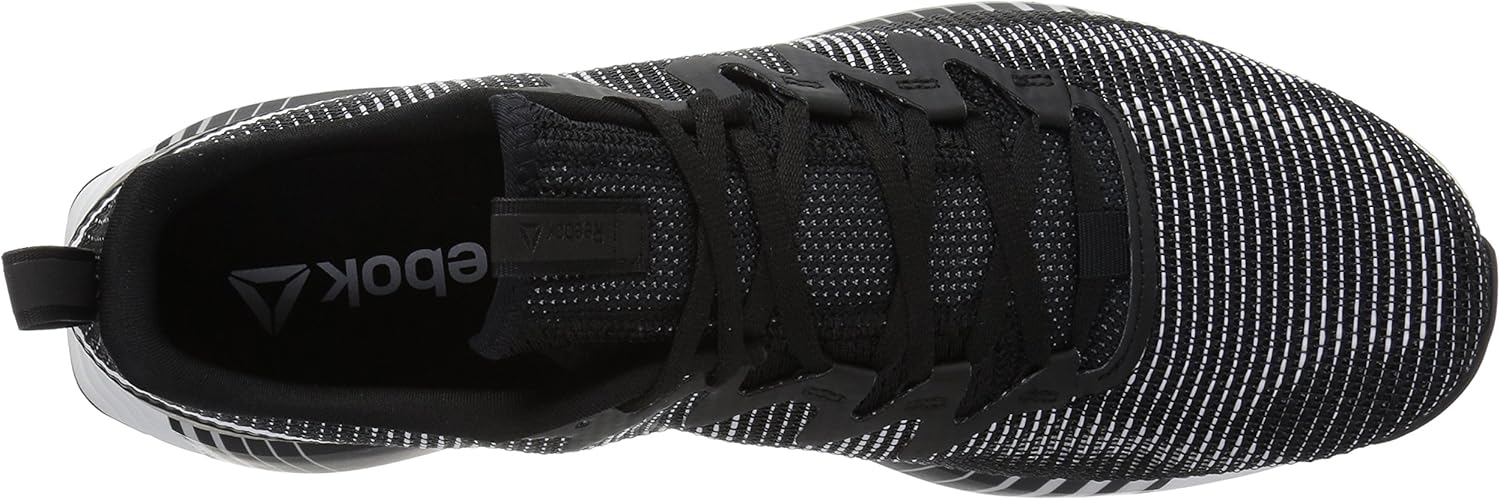 Reebok Men's Fusion Flexweave Sneaker Black/Ash Grey/Primal Red 7