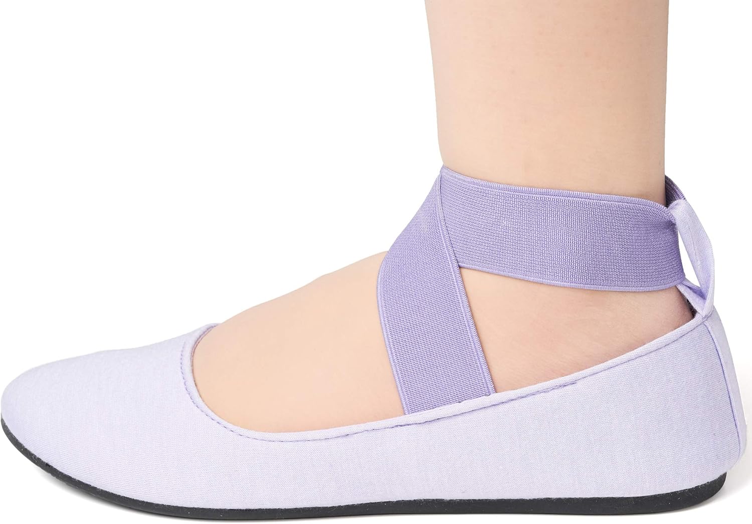 Alpine Swiss Peony Ballet Flats Shoes for Women | Elastic Ankle Strap Flats | Round Closed-Toe | Slip On Loafers | Padded for Comfort | Runs Small - Image 5