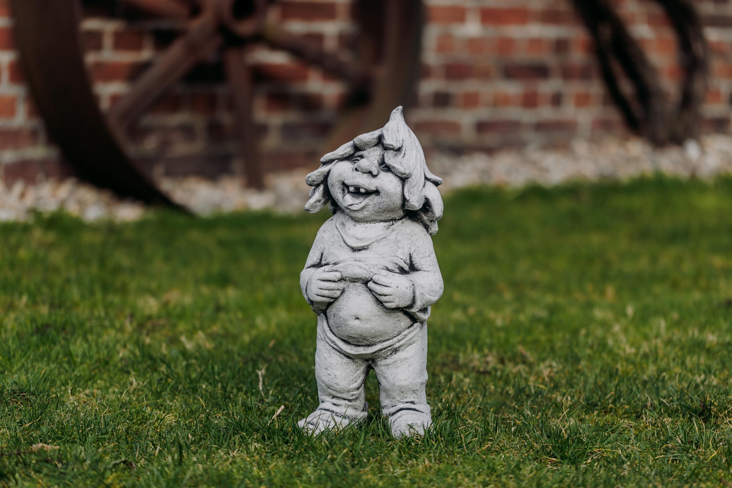 gartendekoparadies.de GNOME Qui s’Aime Amusant en Pierre reconstituée, résistant au Gel