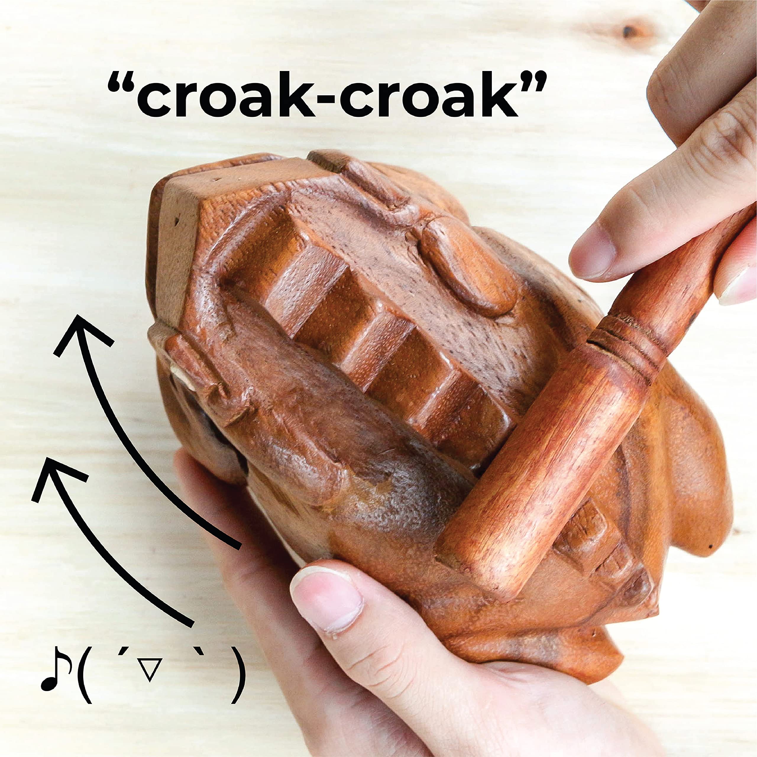 BSIRI Wooden Frog Rasp Musical Instruments Of Africa Frog Rasp Super Guiro