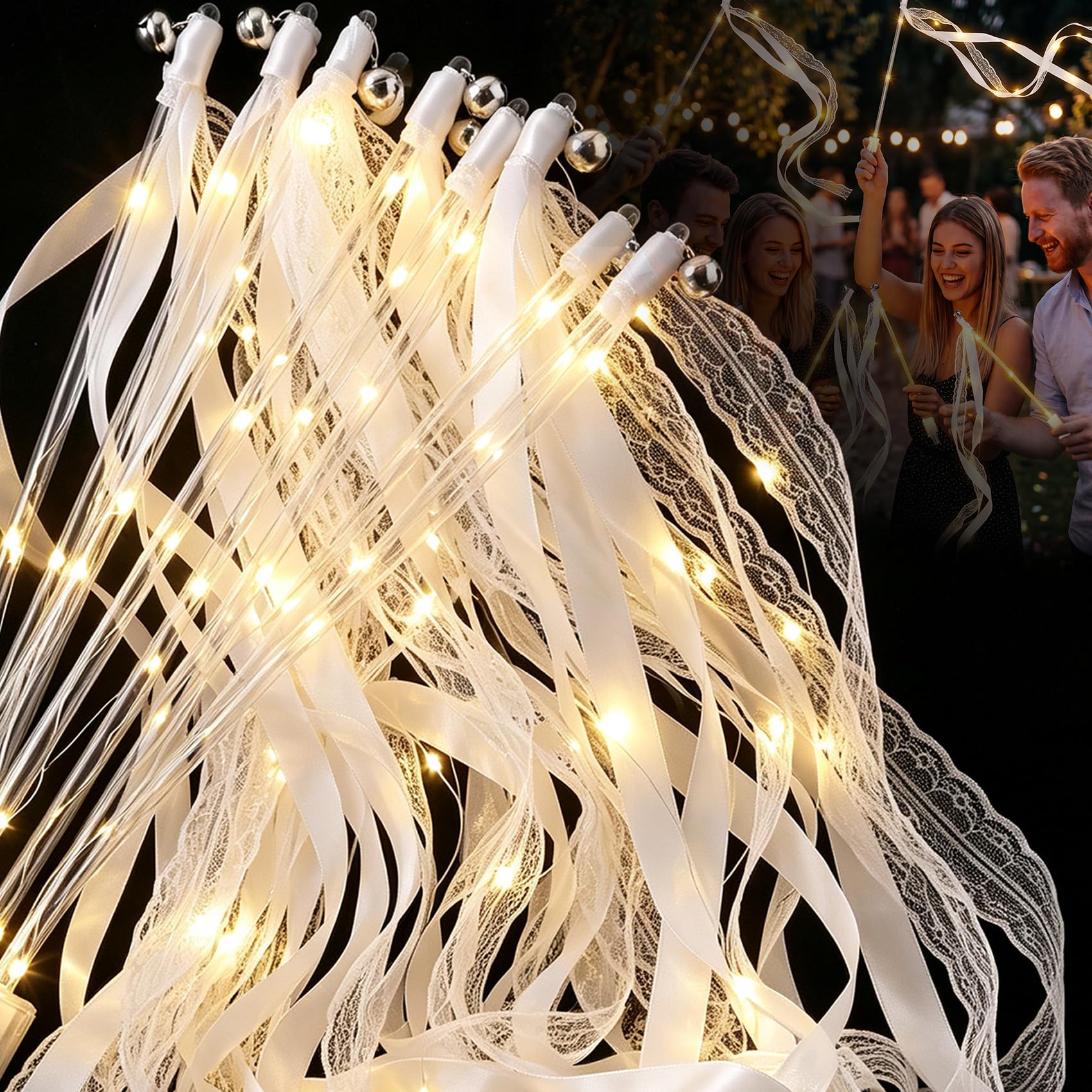 200 baguettes lumineuses pour mariage