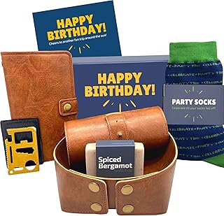 Birthday Gifts for Men - Happy Birthday Box for Men Gift Set - Unique Gift Basket Presents for Him Dad Husband Son Brother Boyfriend Male Friend Man Coworker College Guy Father Mens
