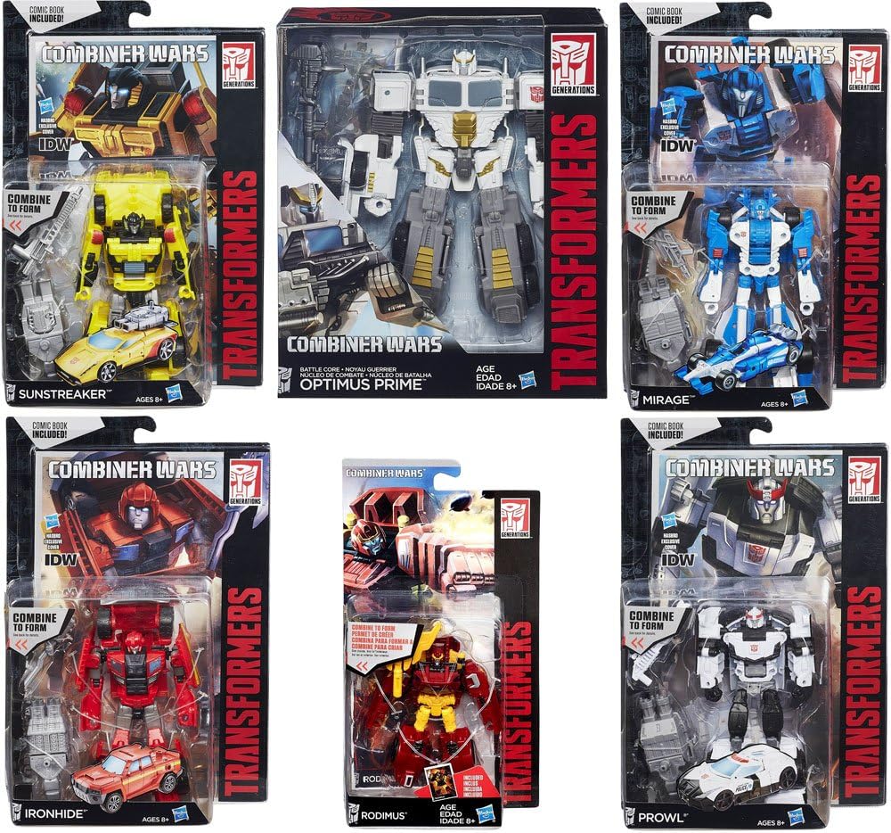Transformers Generations Combiner Wars Optimus Maximus Action Figure [Prime, Rodimus, Mirage, Prowl Sunstreaker & Ironhide]