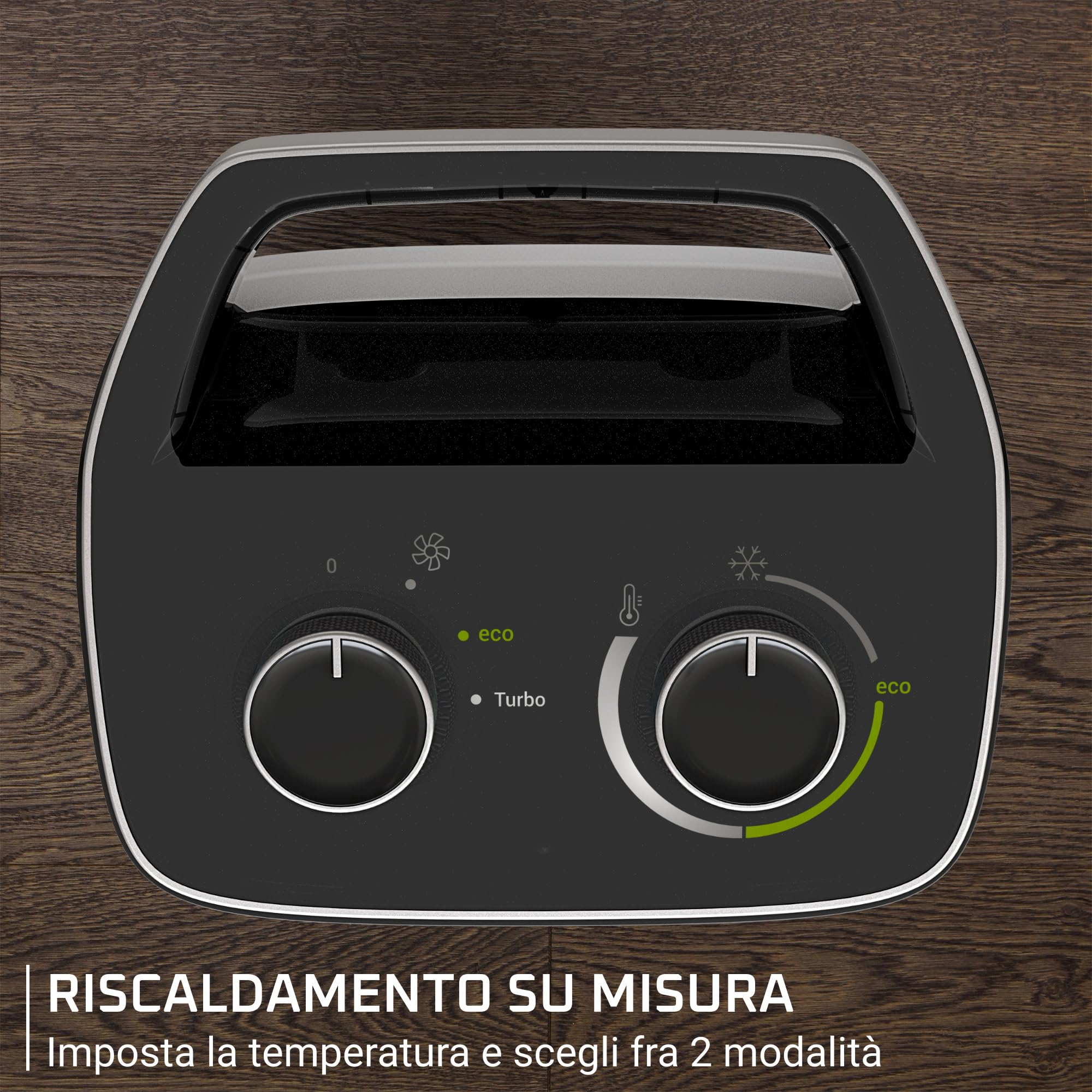 Rowenta Intense Comfort+, Termoventilatore Silenzioso e Compatto, Riscaldamento Rapido, Potenza di 2000W, Modalità Turbo e Eco, Sicuro e Potente, SO2350