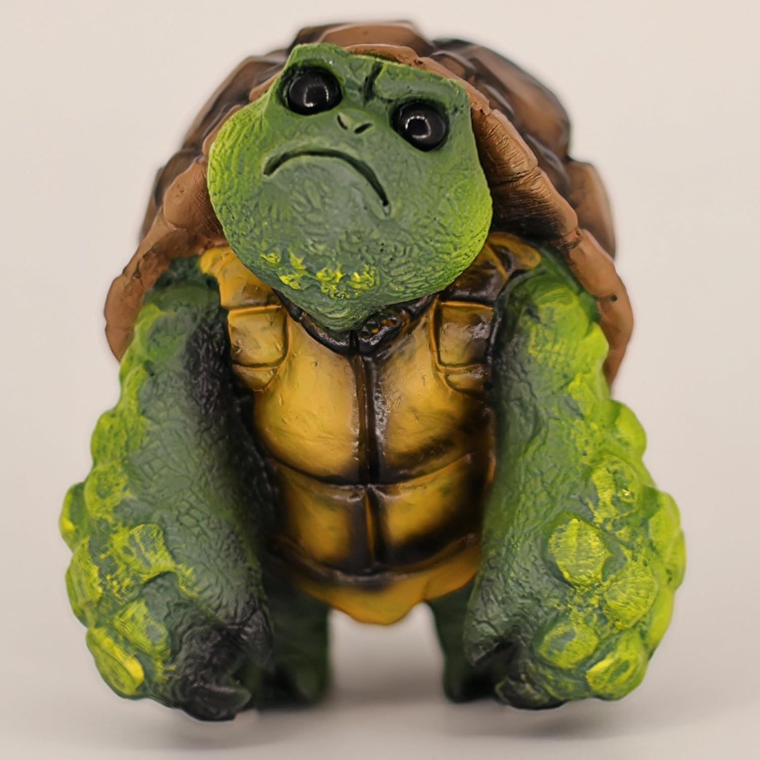 Amazon.com: MOLMH Weird Stuff Grumpy Angry Turtle Statue, Hand-Painted ...