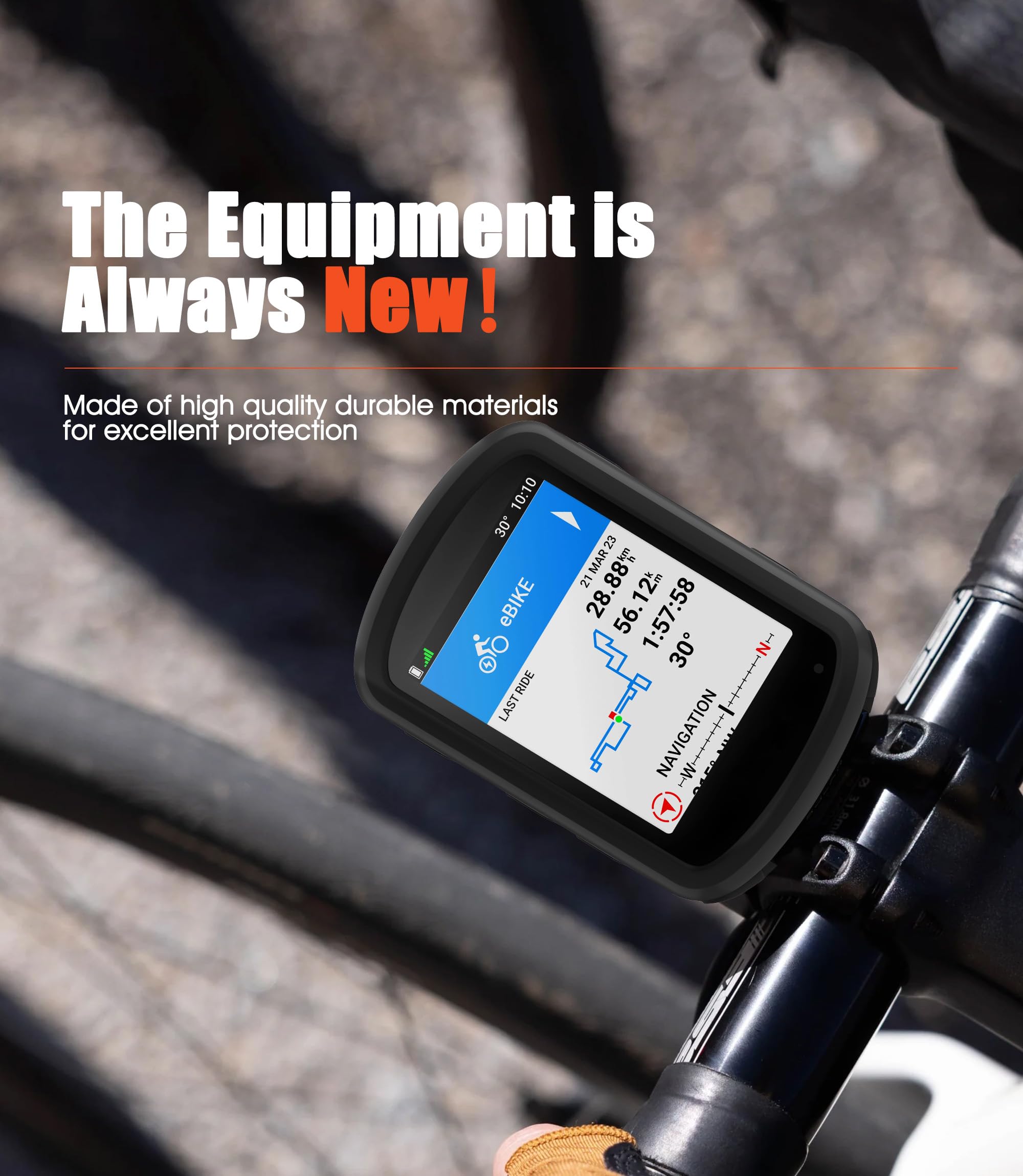 Silikonowe etui kompatybilne z Garmin Edge 540/840 + 2 osłony ekranu ze szkła hartowanego, miękkie silikonowe etui w zestawie ochrona przed wstrząsami - czarna