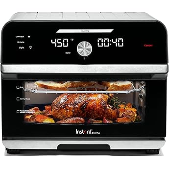 Instant Pot Omni Pro 19QT/18L Toaster Oven Air Fryer, 14-in-1, Crisp, Broil, Bake, Roast, Rotisserie, Toast, Slow Cook, Proof, Split Cook, Temp Probe, Convection, from the Makers of Instant Pot, Black