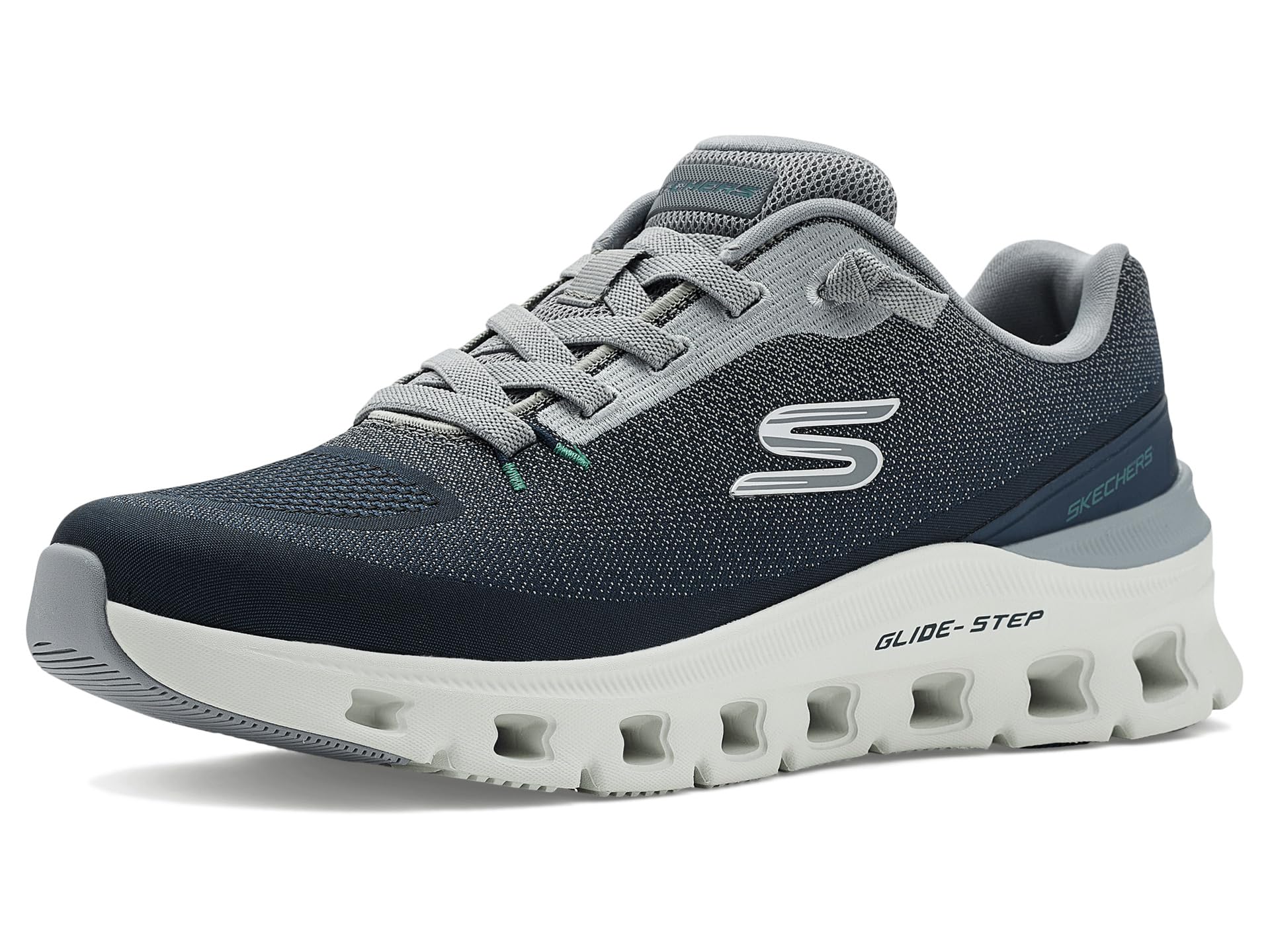 Skechers Herren Glide Scooter Pro WaverSneaker, Marine/Grau, 48.5 EU