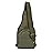 WOLF TACTICAL Compact EDC Sling Bag - Concealed Carry Shoulder Bag for Range, Travel, Hiking, Outdoor Sports (OD Green)