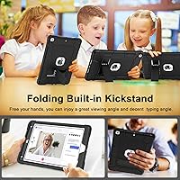 Vista 7 de Funda para iPad de 7ª/8ª generación, funda para iPad 10.2, híbrida, resistente, a prueba de golpes, funda de protección contra caídas construida