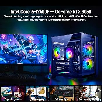ゲーミング PC i5 12400F / AORUS / RTX3050 ITX Amazon.com: Gaming PC Desktop Intel 12th I5-12400F, 6 core