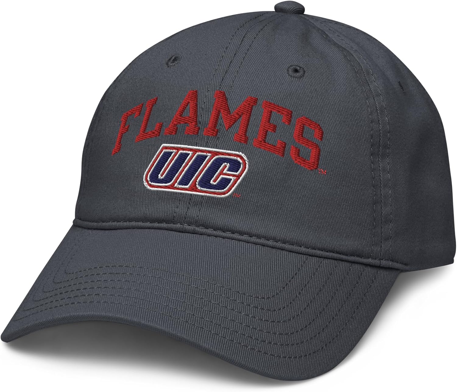 Illinois Chicago Flames Arch Over Officially Licensed Adjustable Baseball Hat