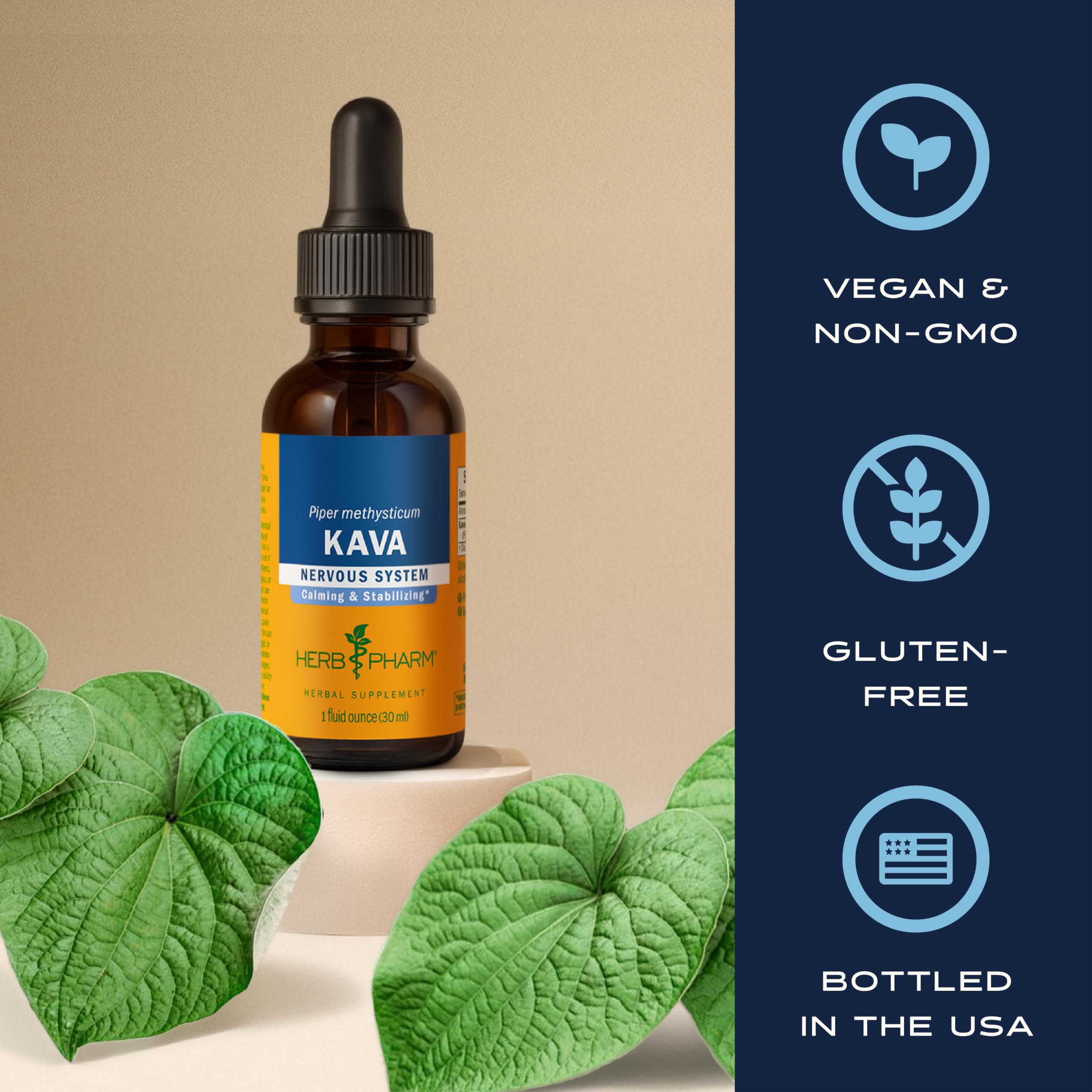 Herb Pharm Kava Root Liquid Extract: Reduces Stress, Relaxing, Vegan, Non-GMO Kava Kava Tincture for Calm & Relaxed Mind, Made with Noble Kava, Gluten-Free, Up to 3 Month Supply, 4 oz — Amazon image 6