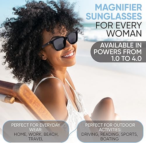 Miniatura 4 de Yogo Vision Gafas de sol bifocales de lectura para mujer, clásicas, estilo retro a la moda, protección solar UV400, lentes de lectura para