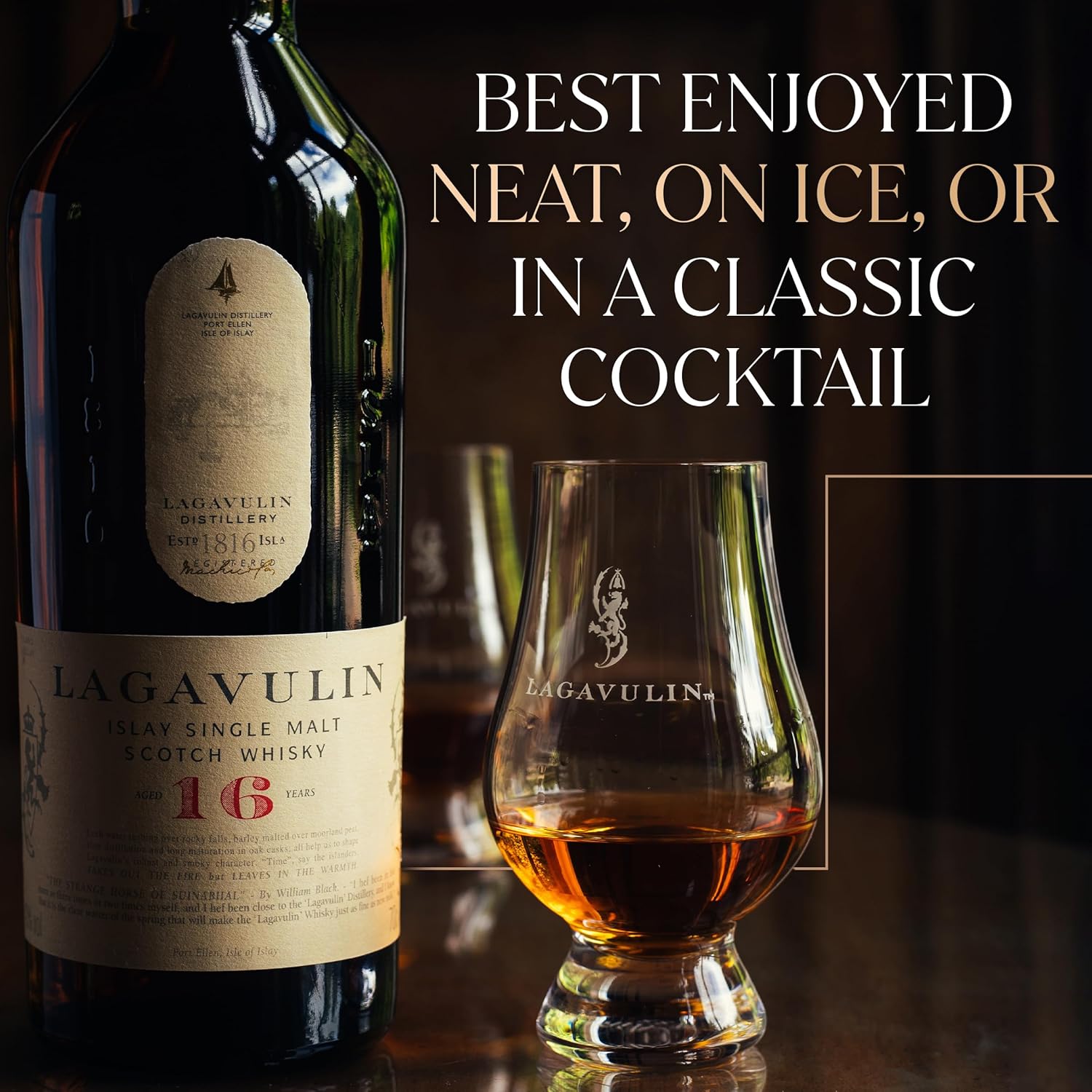 Lagavulin 16 anos Islay Single Malt Scotch Whisky | 43% vol | 70 cl |