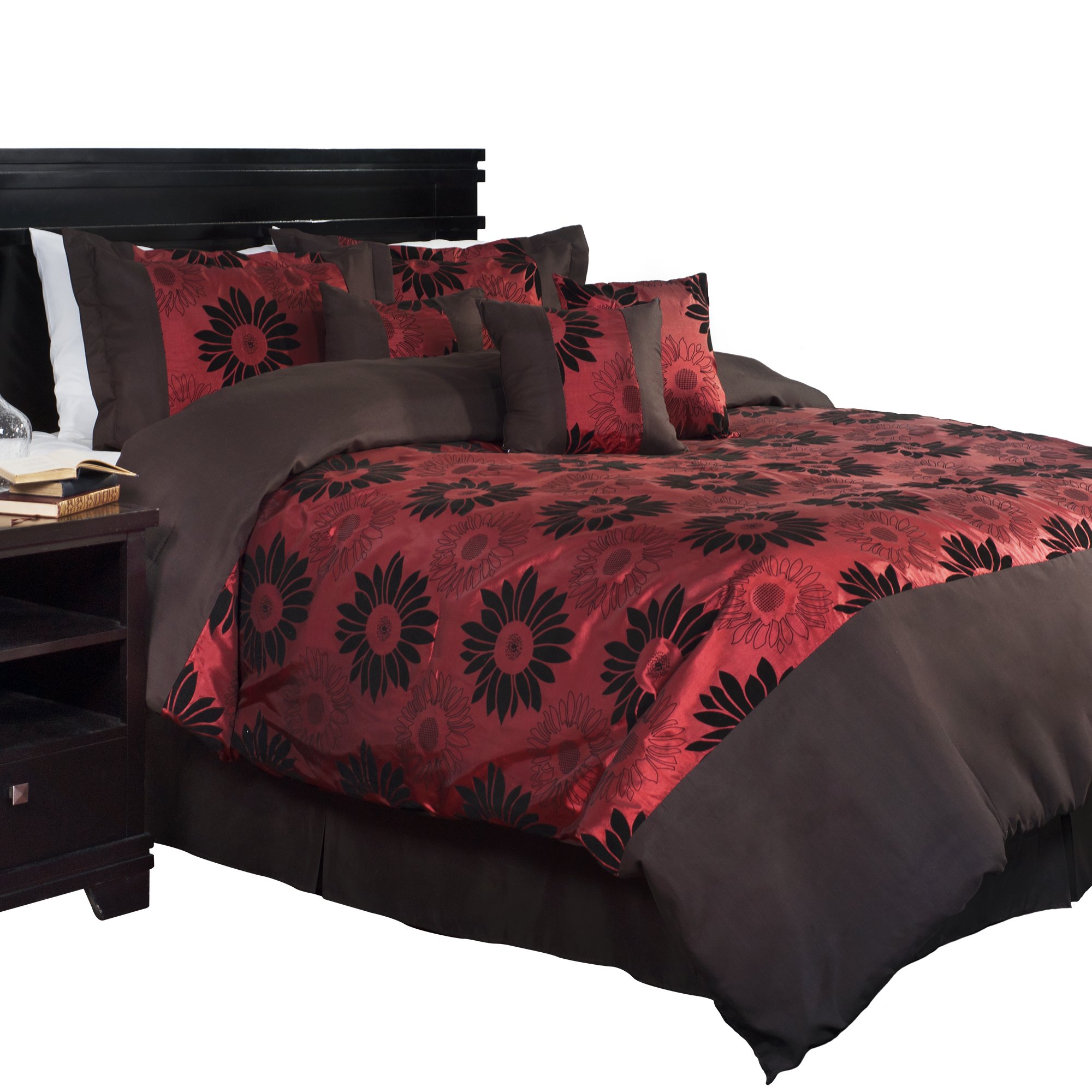 Édredon Kiera Lavish Home ensemble de literie King haut de gamme