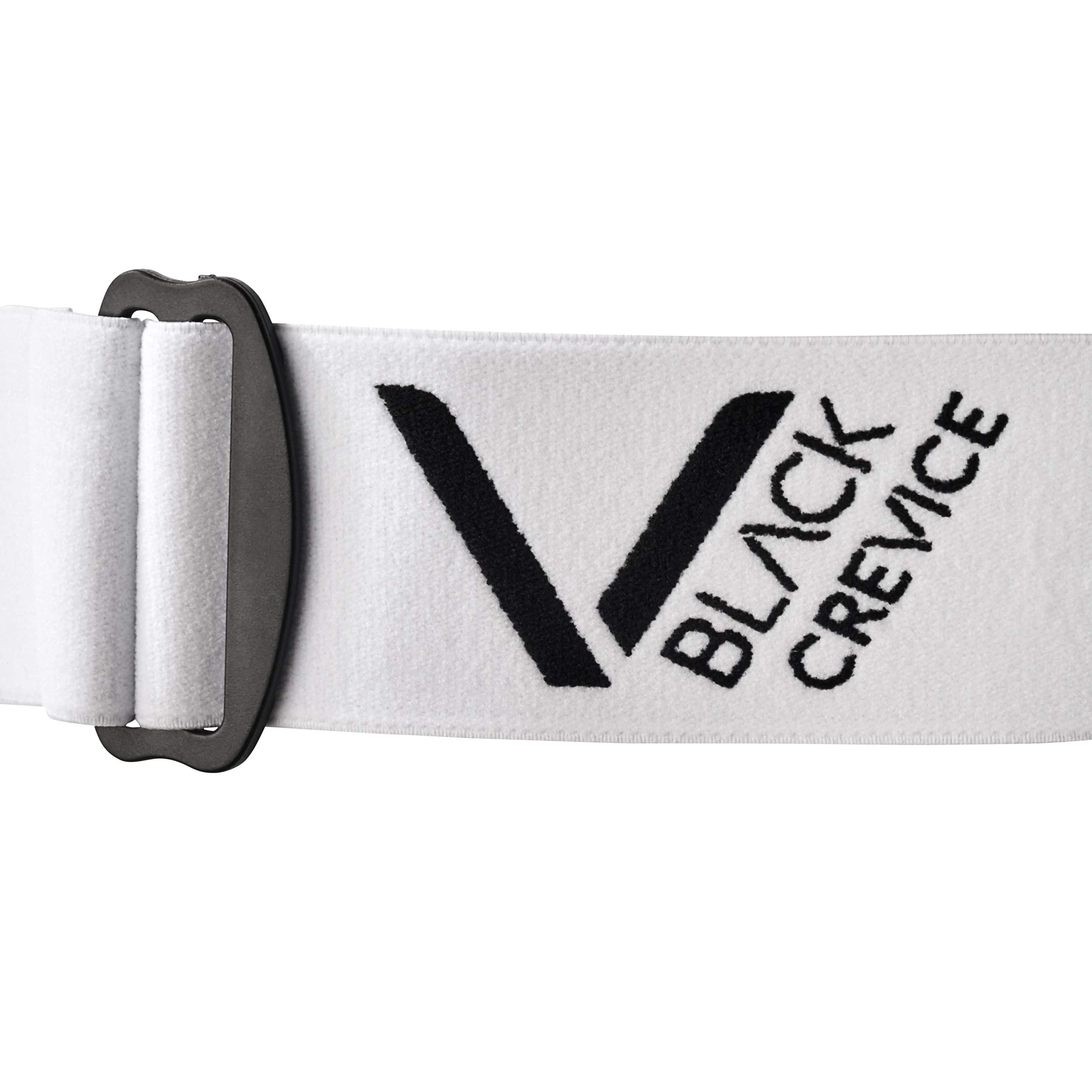 Black Crevice Occhiali da Sci – Schladming – Doppio Parabrezza, Rivestimento Anti-Appannamento, Protezione UV400 (Bianco/Nero, L (Circonferenza Testa 58-61 cm))..
