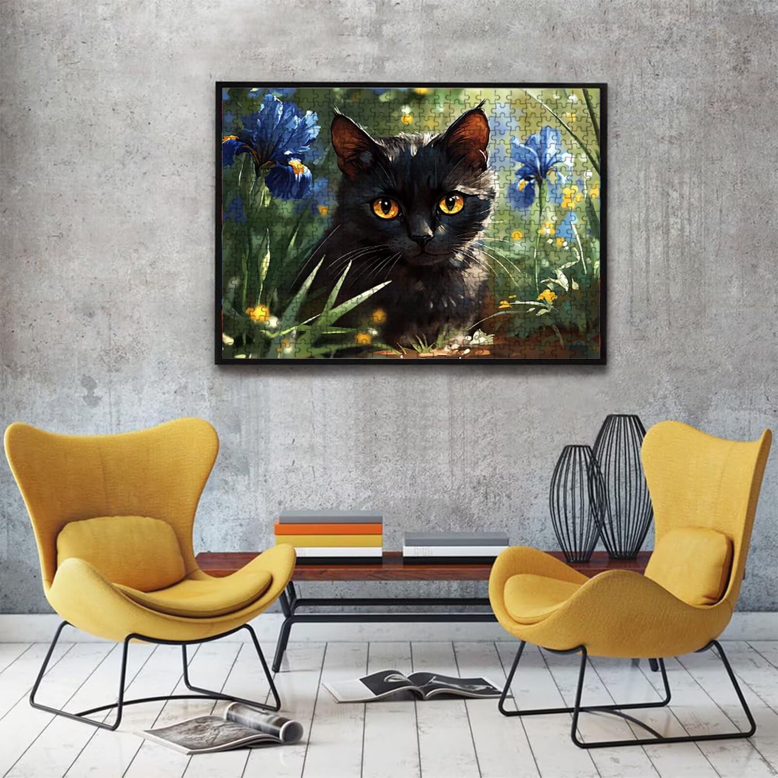 Puzzle animale gatto, Puzzle Adulti 3000 pezzi, Puzzles Legno con Squisita Scatola di Imballaggio, Rompicapo per Esperti con Incastro Perfetto, Stampa Alta Definizione, Regalo per Adulti W3H-812
