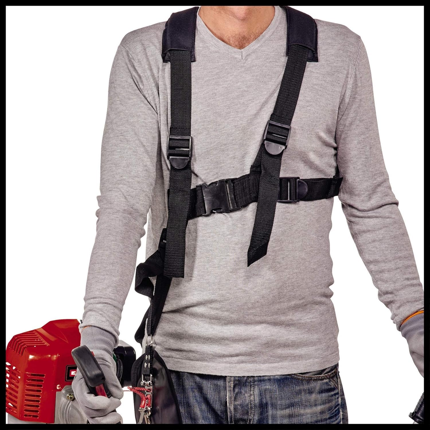Einhell Desbrozadora de Gasolina GC-BC 52 I AS. 1,5 kW, Motor de 2 Tiempos de Baja vibración, Quick Start, Incl. Cuchilla de 3 Dientes y Carrete de Hilo Doble con Avance automático, Multicolor