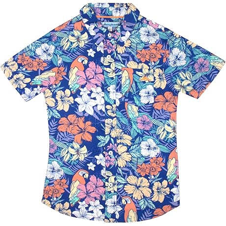Floral Fun for Little Gentlemen: Woven Button-Down Shirt for Boys