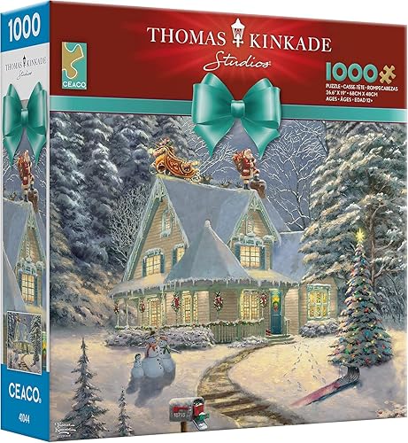 Miniatura 3 de Ceaco - Thomas Kinkade - Disney Holiday - Midnight Delivery - Rompecabezas de 1000 piezas