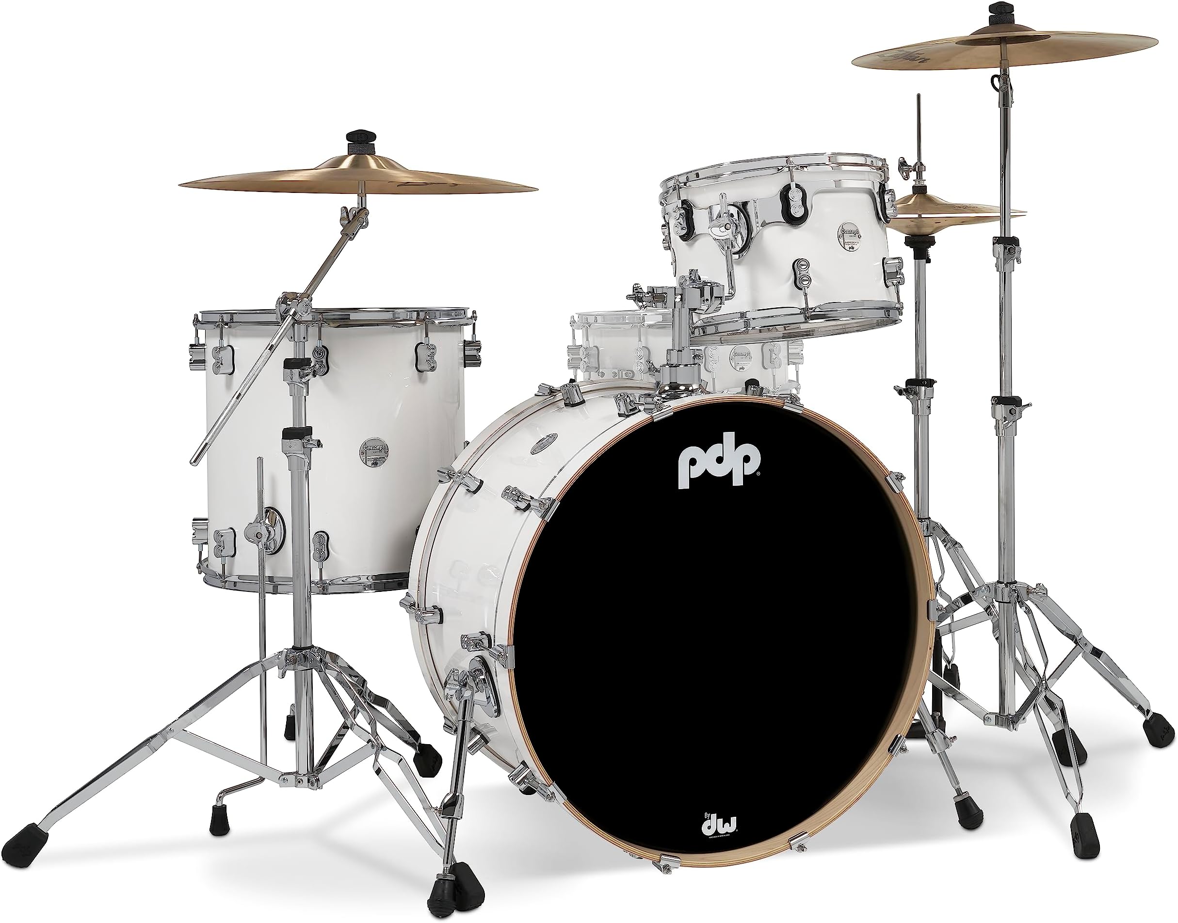 PDP Concept Maple 3-Piece Rock Shell Pack - Pearlescent White