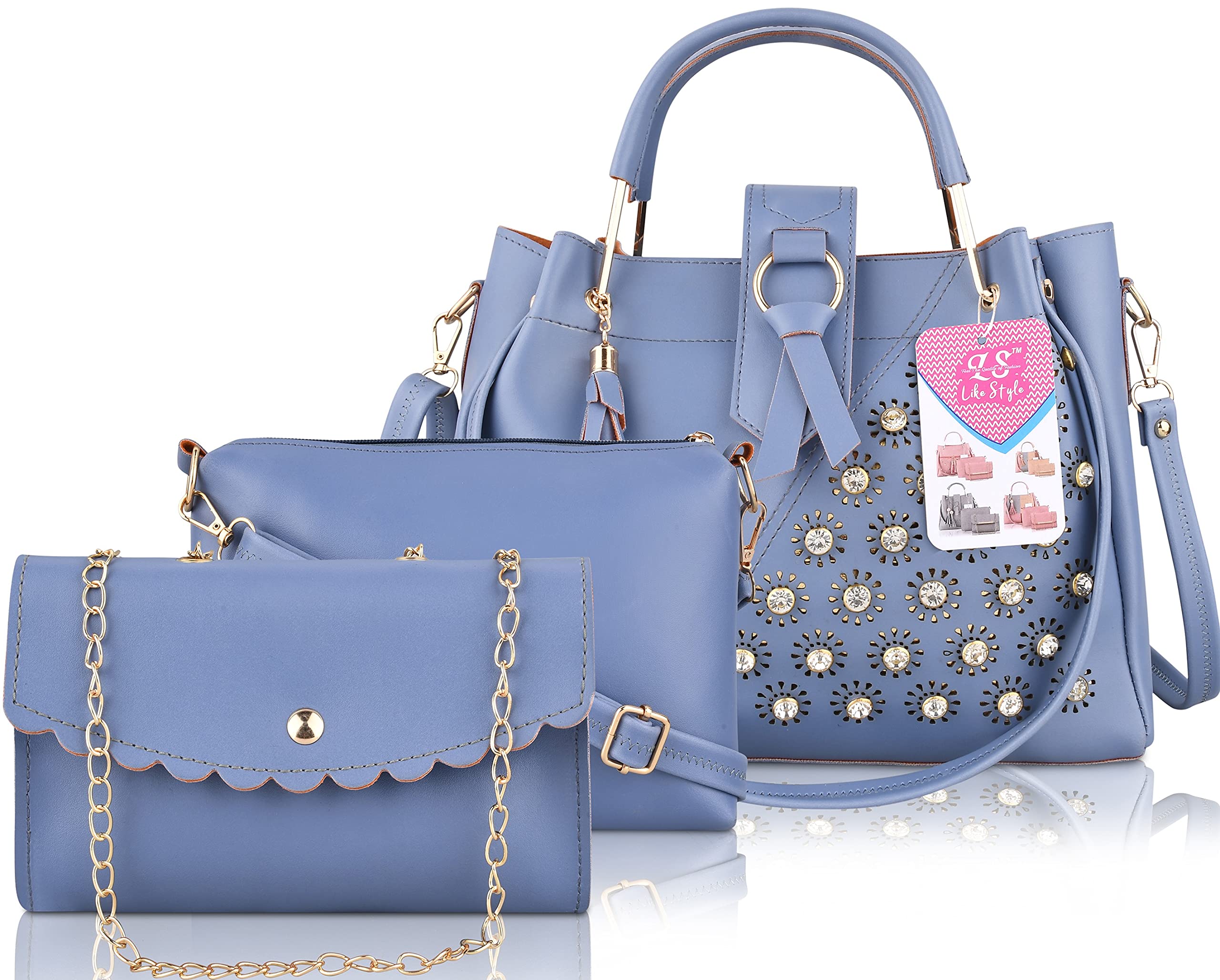 like style Hand Bags For Women & Girls With Pack Of 3-picture-51