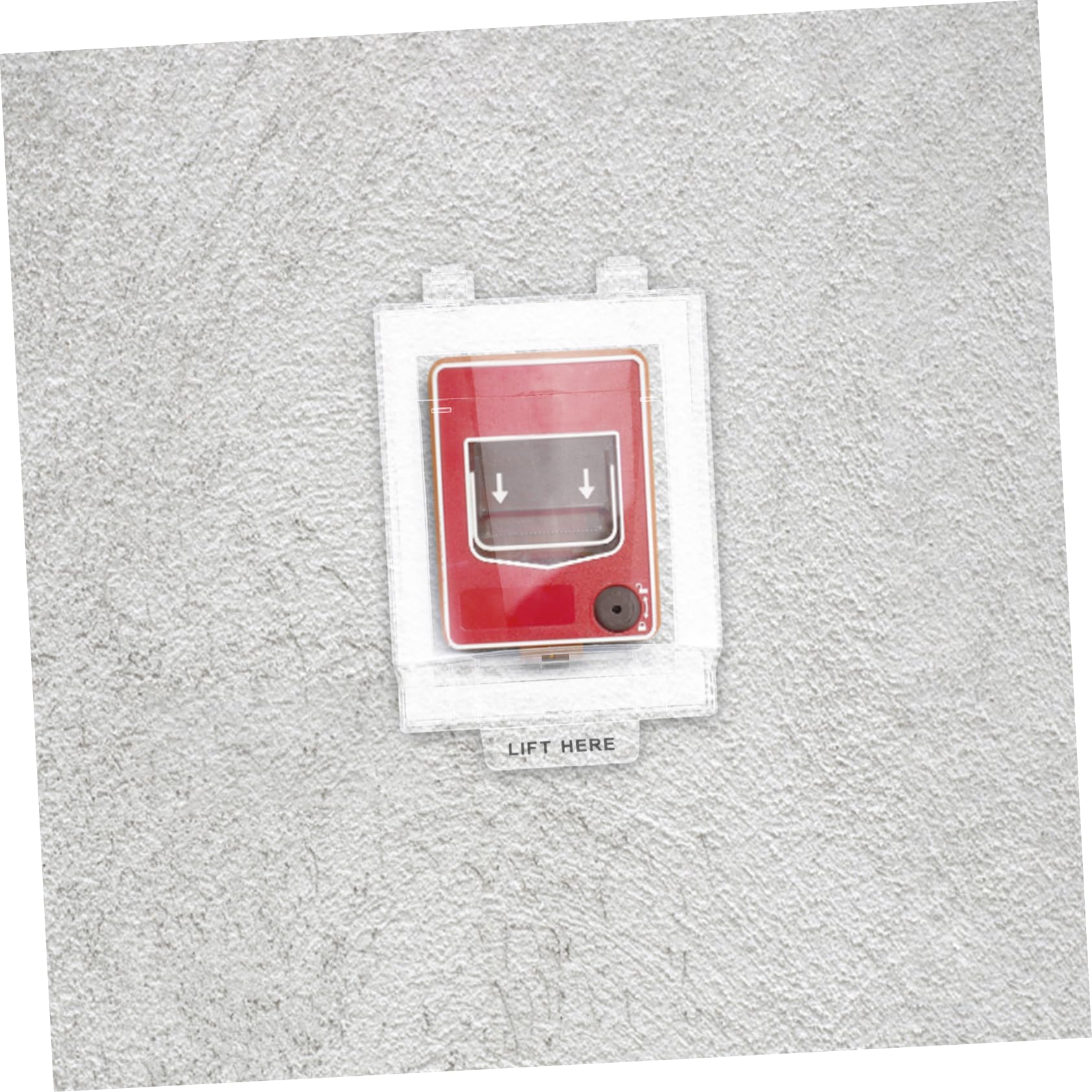Protector de Botón de Alarma Manual de Plástico, Cobertura Total | Instalación Sencilla, Uso en Oficinas Interiores, Compatible Punto de Llamada de Incendio