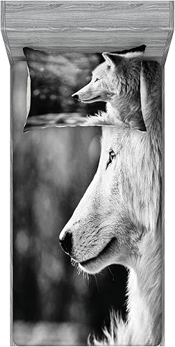 Miniatura 198 de Ambesonne Juego de sábanas bajeras y fundas de almohada, diseño retro de los videojuegos con botones de joystick vintage de los años 80 y 90, diseño