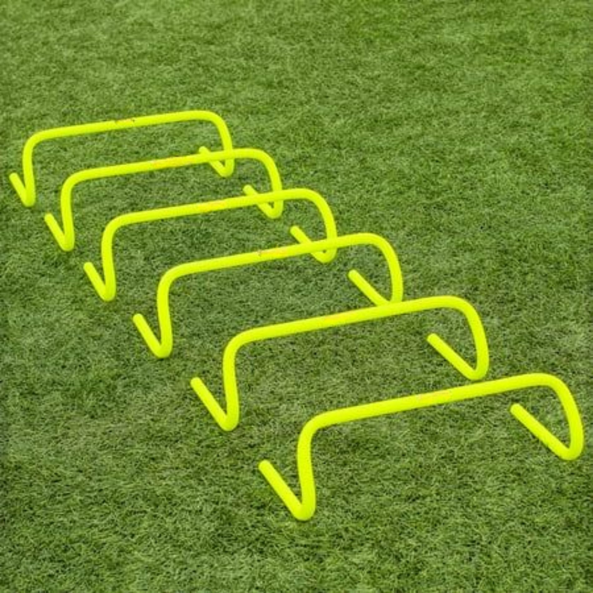 Speed Agility Training Hurdles Set of 6 – 6 Inch Neon Yellow Football, Cricket & Athletics Speed Training Equipment-image-23